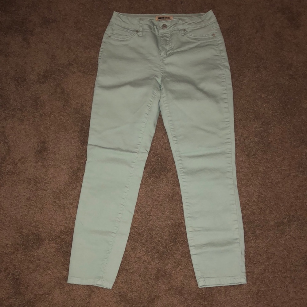 Teal ankle pants